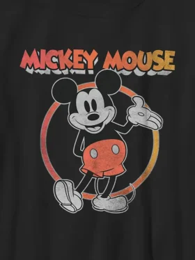 T-shirt pour enfants à motif vintage « Mickey et ses amis »