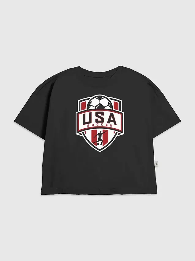 T-shirt pour enfants « Us Soccer Shield » avec motif