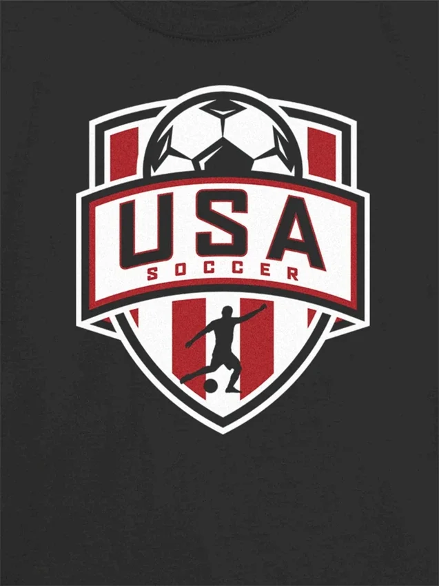 T-shirt pour enfants « Us Soccer Shield » avec motif