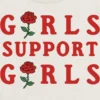 T-shirt pour filles avec motif « Support Girls »