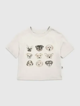 T-shirt pour tout-petits avec motif « Assortiment de chiots »