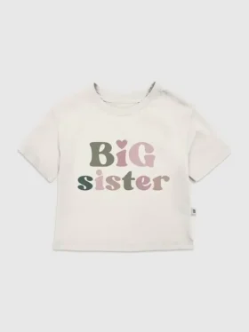T-shirt pour tout-petits avec motif « Big Sister »