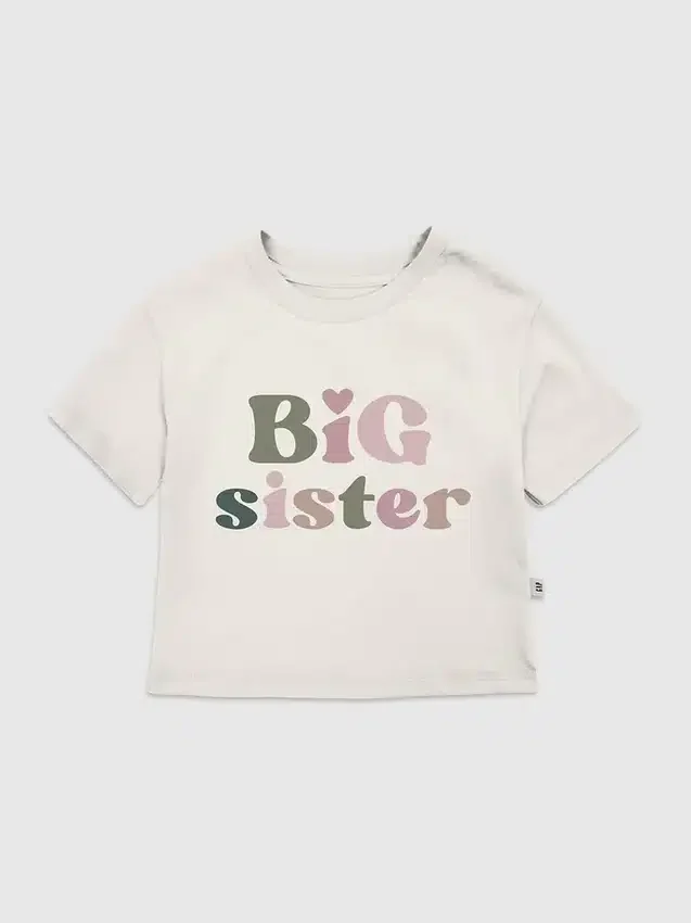 T-shirt pour tout-petits avec motif « Big Sister »