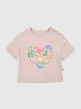 T-shirt pour tout-petits avec motif « Dino Hearts »