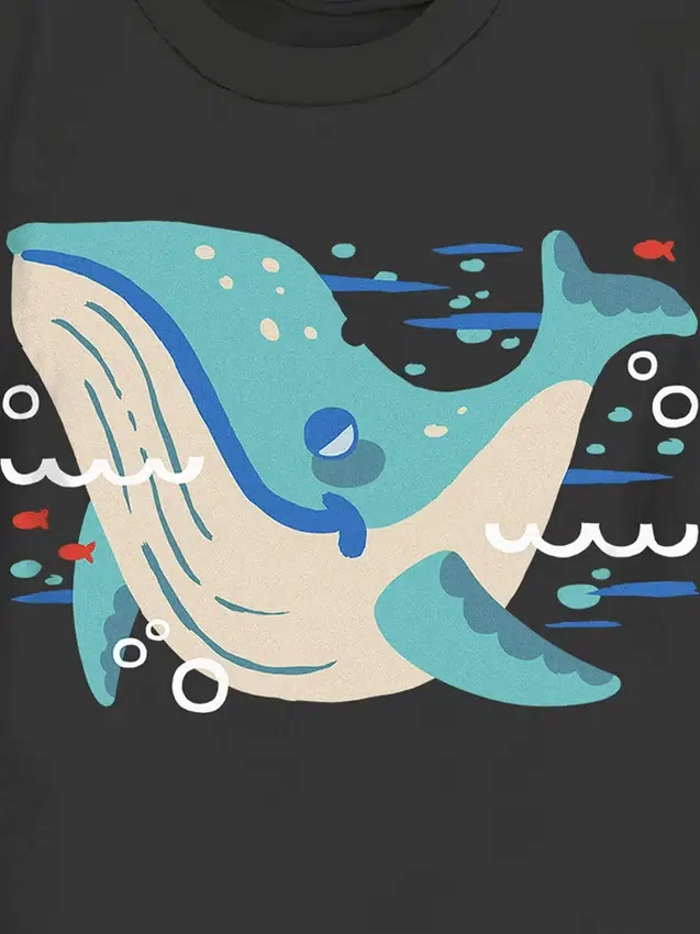 T-shirt pour tout-petits avec motif « Its a Whale »