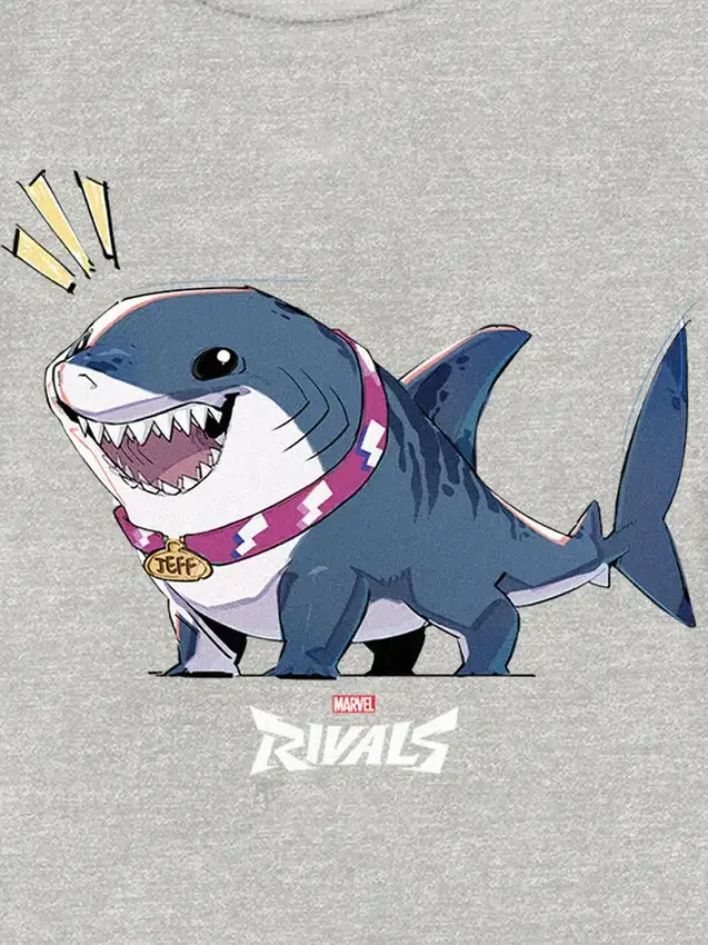 T-shirt pour tout-petits avec motif « Marvel Rivals : Jeff the Shark »