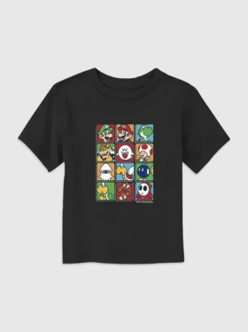 T-shirt pour tout-petits avec motif « Nintendo Character Box up »