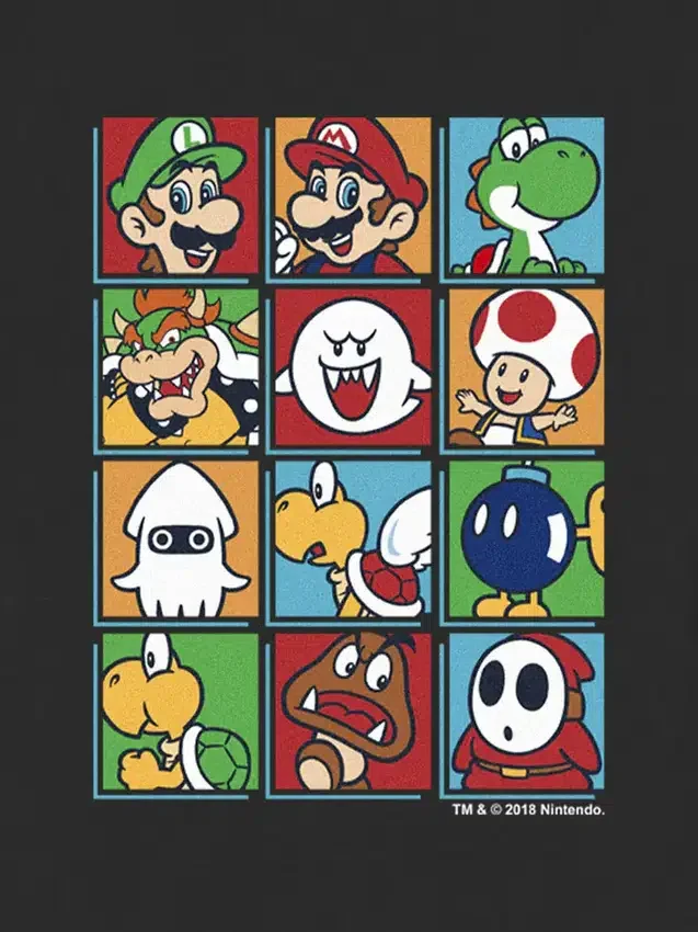 T-shirt pour tout-petits avec motif « Nintendo Character Box up »