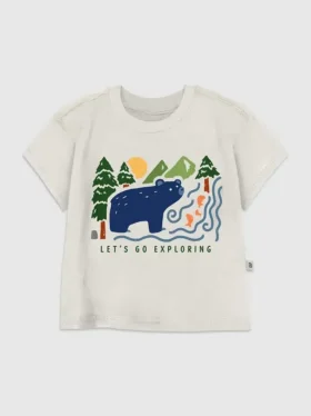 T-shirt pour tout-petits avec motif « Ours dans les bois »