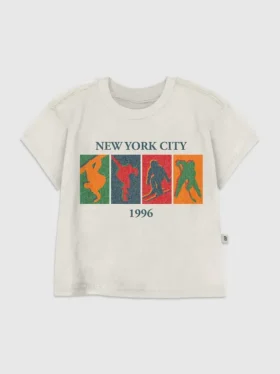T-shirt pour tout-petits avec motif vintage « Sports d'hiver »