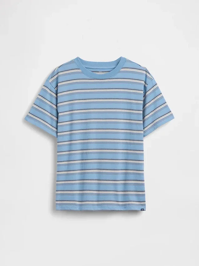 T-shirt à rayures décontracté pour enfants