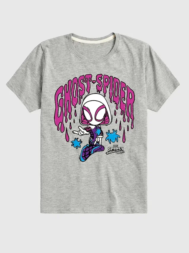 T-shirt à shorts pour tout-petits « Marvel Scribble Ghost Spider »