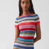 T-shirt transparent à rayures « Happy Stripe » de Gapstudio