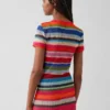 T-shirt transparent à rayures « Happy Stripe » de Gapstudio