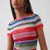 T-shirt transparent à rayures « Happy Stripe » de Gapstudio