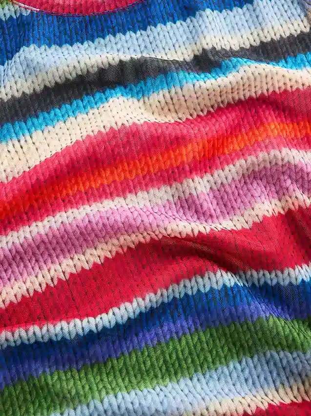 T-shirt transparent à rayures « Happy Stripe » de Gapstudio
