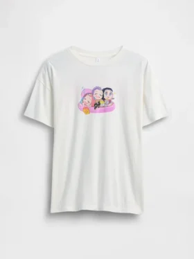 T-shirt tunique pour enfants avec imprimé « Kpop Demon Hunters »