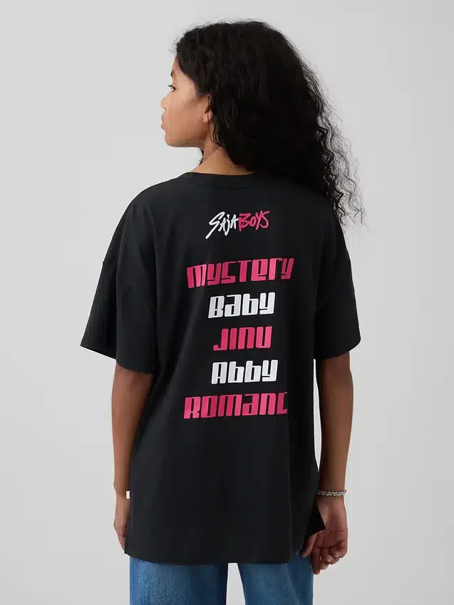 T-shirt tunique pour enfants avec imprimé « Kpop Demon Hunters »