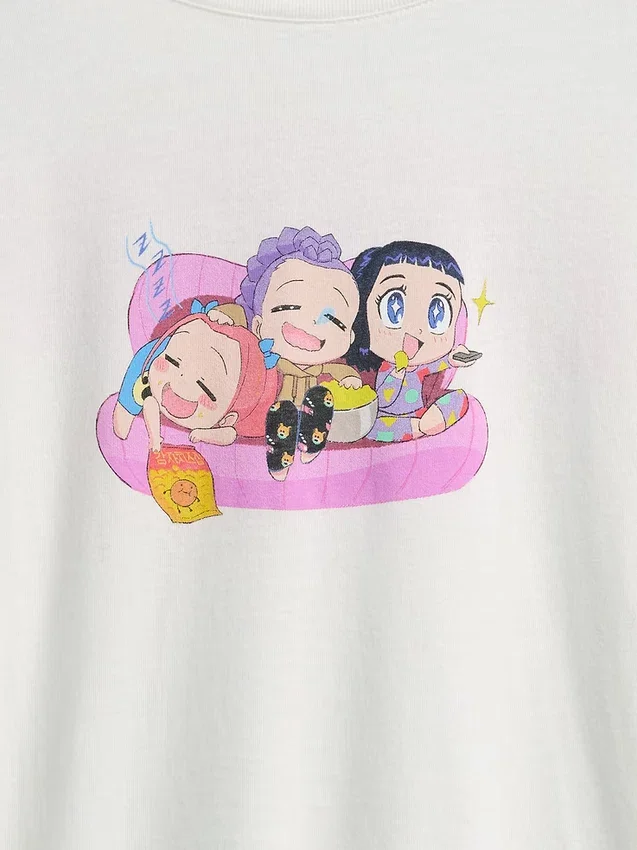 T-shirt tunique pour enfants avec imprimé « Kpop Demon Hunters »