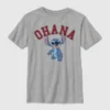 T-shirt universitaire « Ohana » Lilo et Stitch