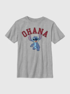 T-shirt universitaire « Ohana » Lilo et Stitch