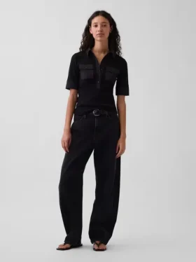 T-shirt utilitaire moderne à manches trois-quarts