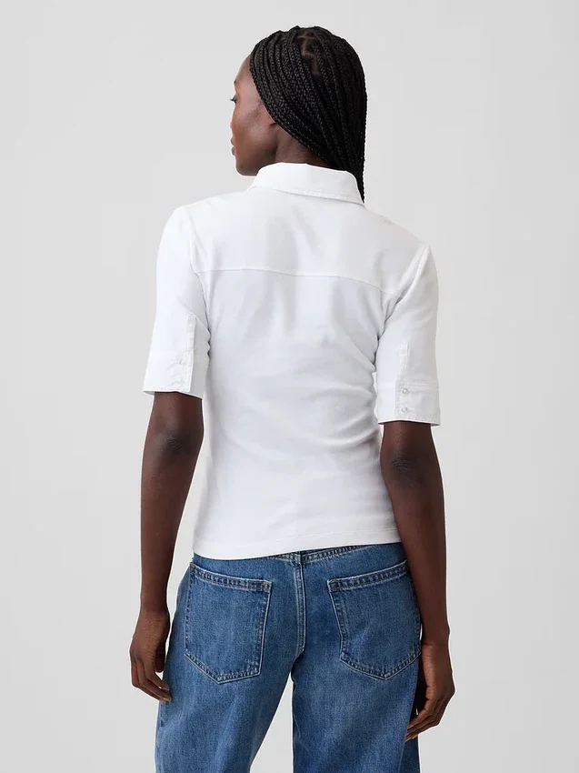 T-shirt utilitaire moderne à manches trois-quarts