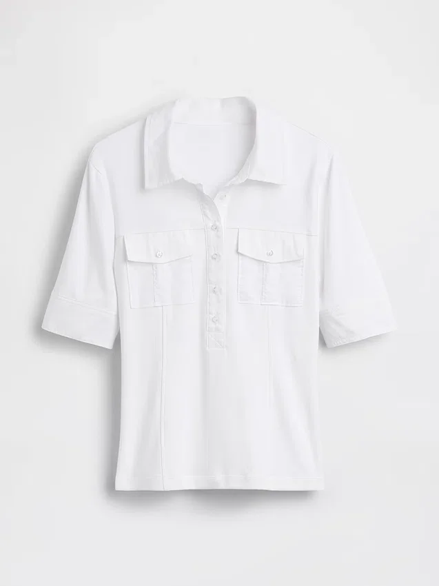 T-shirt utilitaire moderne à manches trois-quarts