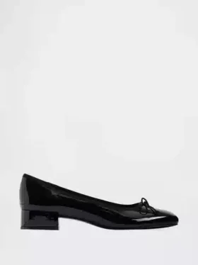 Talons en cuir verni vegan