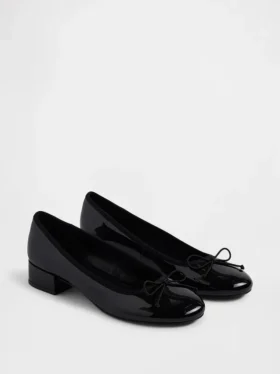 Talons en cuir verni vegan