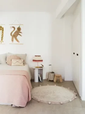 Tapis lavable Bubbly Vintage Nude de Lorena Canals