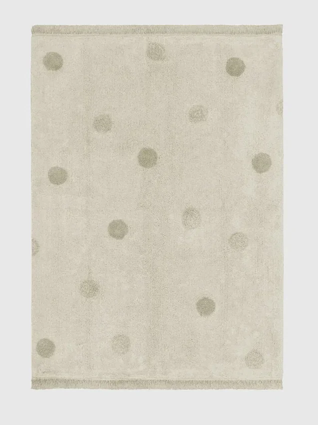 Tapis lavable Lorena Canals Hippy Dots Olive