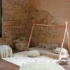 Tapis lavable Lorena Canals Hippy Dots Olive
