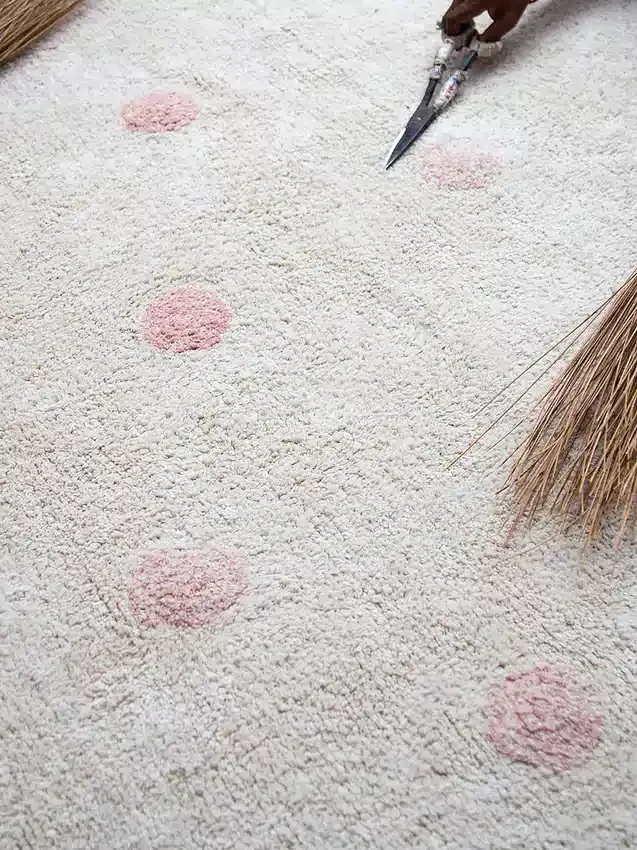 Tapis lavable Lorena Canals Hippy Dots Vintage Nude