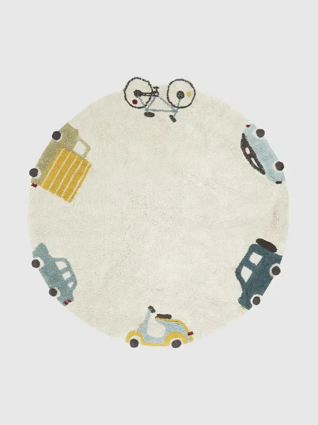 Tapis lavable « Wheels » de Lorena Canals (format moyen)