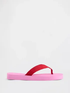 Tongs à plateforme en toile