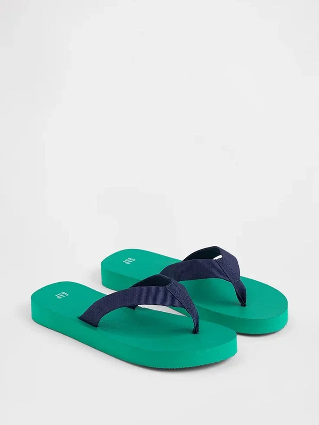 Tongs à plateforme en toile