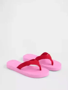 Tongs à plateforme en toile
