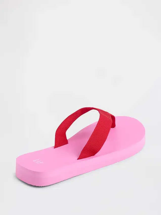 Tongs à plateforme en toile