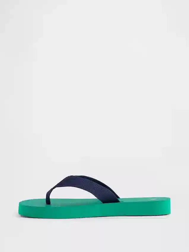 Tongs à plateforme en toile