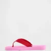 Tongs à plateforme en toile