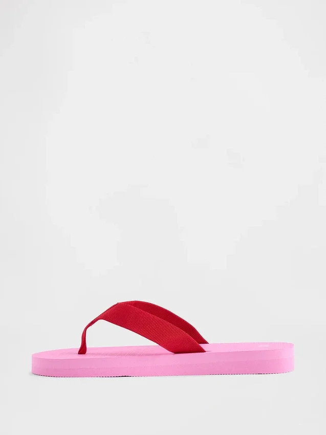 Tongs à plateforme en toile
