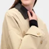 Trench-coat oversize en sergé