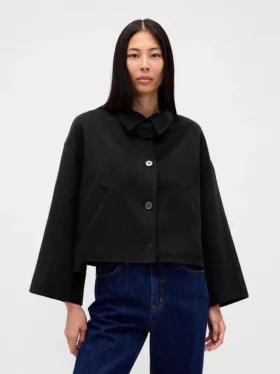 Veste ample en mélange de laine