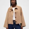 Veste ample en mélange de laine