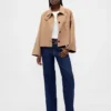 Veste ample en mélange de laine