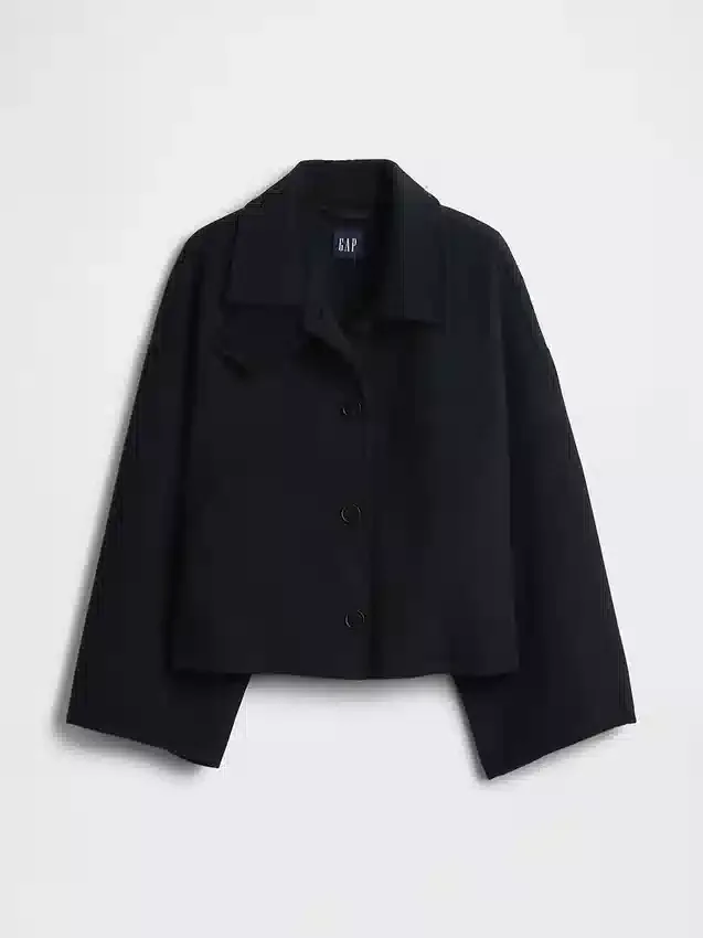 Veste ample en mélange de laine