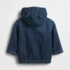 Veste à capuche en denim ultra-douce pour bébé