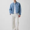 Veste carrée en chambray