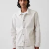 Veste chemise décontractée en toile